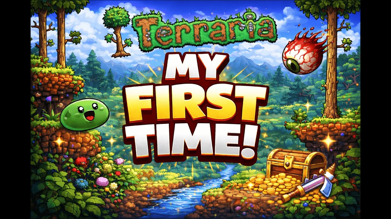 أول مرة ألعب Terraria&hellip; بداية البطاطا 🥔⛏️