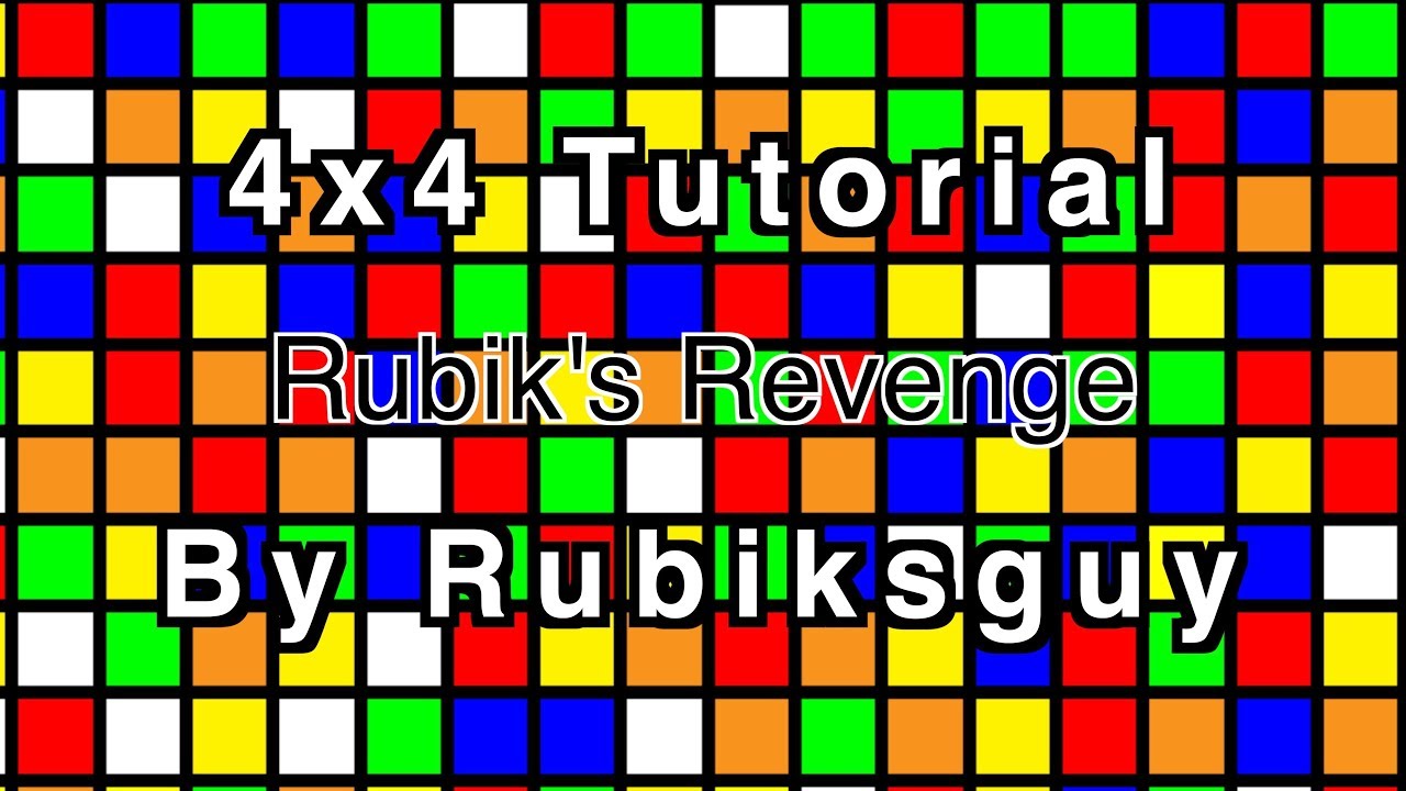 4x4 Tutorial - Easy Solution to the Rubik's Revenge - How to Solve w/ Reduction