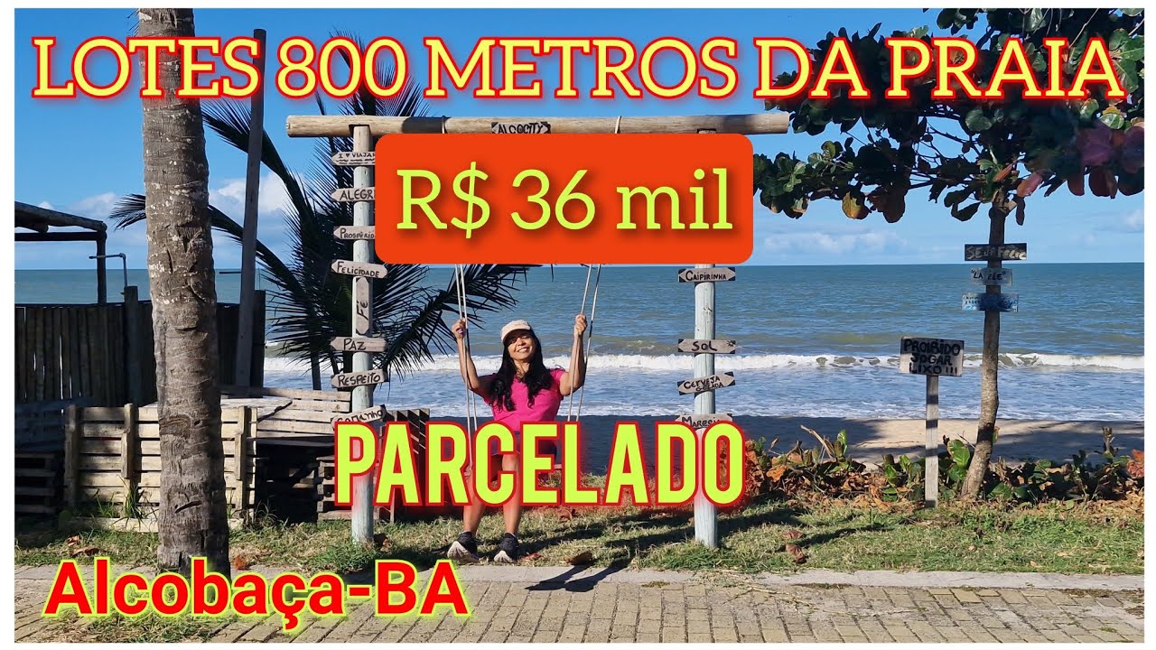 VENDA DE LOTES 800 metros da Praia + 1 hectare com casa e muitas produções à venda