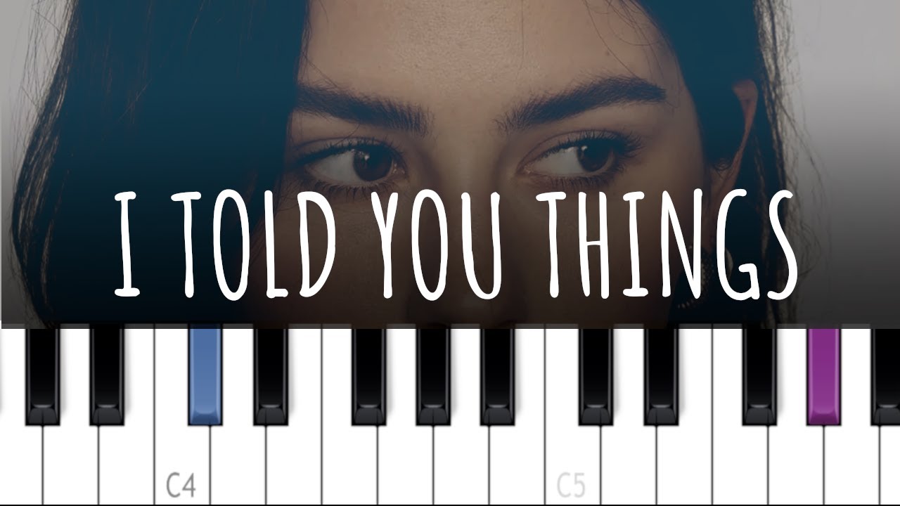 Gracie Abrams - I Told You Things (piano tutorial)