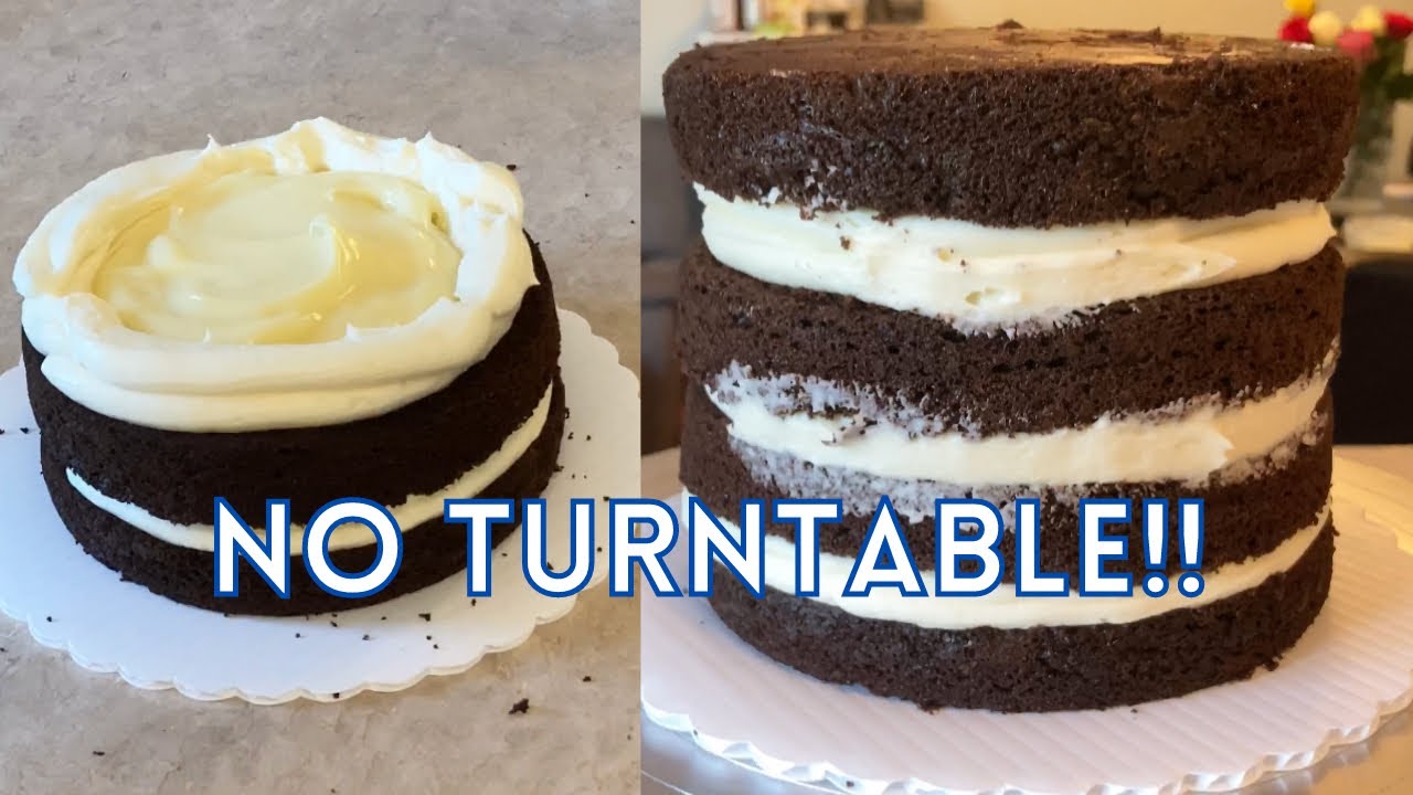 How to Properly Stack & Fill a Cake *NO TURNTABLE REQUIRED!* | Tutorial For Beginners
