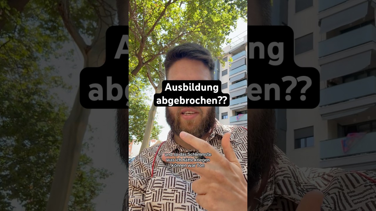 Ausbildung abgebrochen storytime #storytime