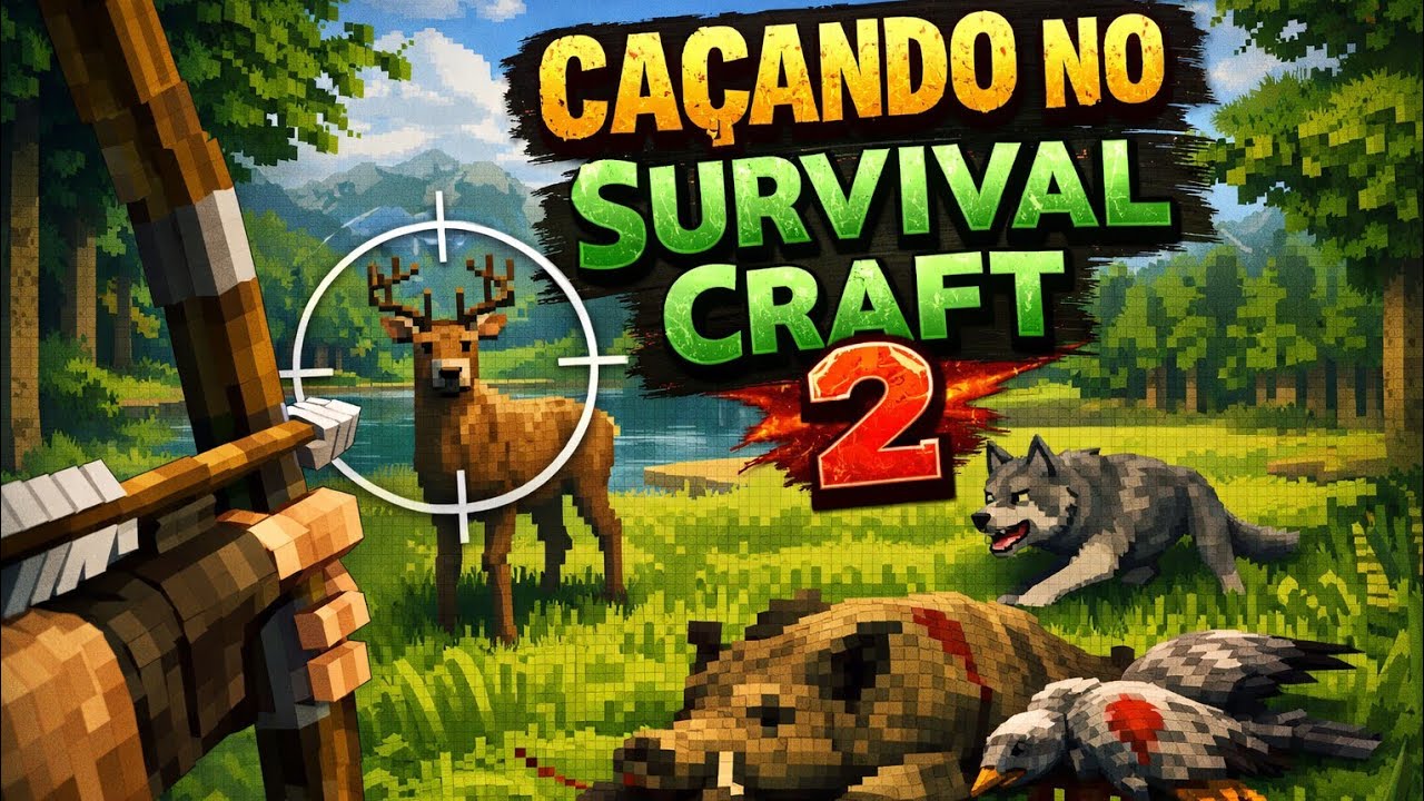 Caçando e colhendo para sobreviver no survival craft 2 
