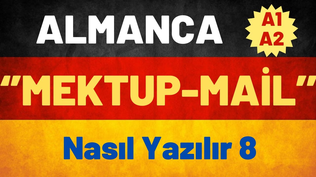 Almanca A1-A2 Mektup - Mail Nasıl Yazılır - 8 #almancaogreniyorum #almanya #grammar #deutscha1