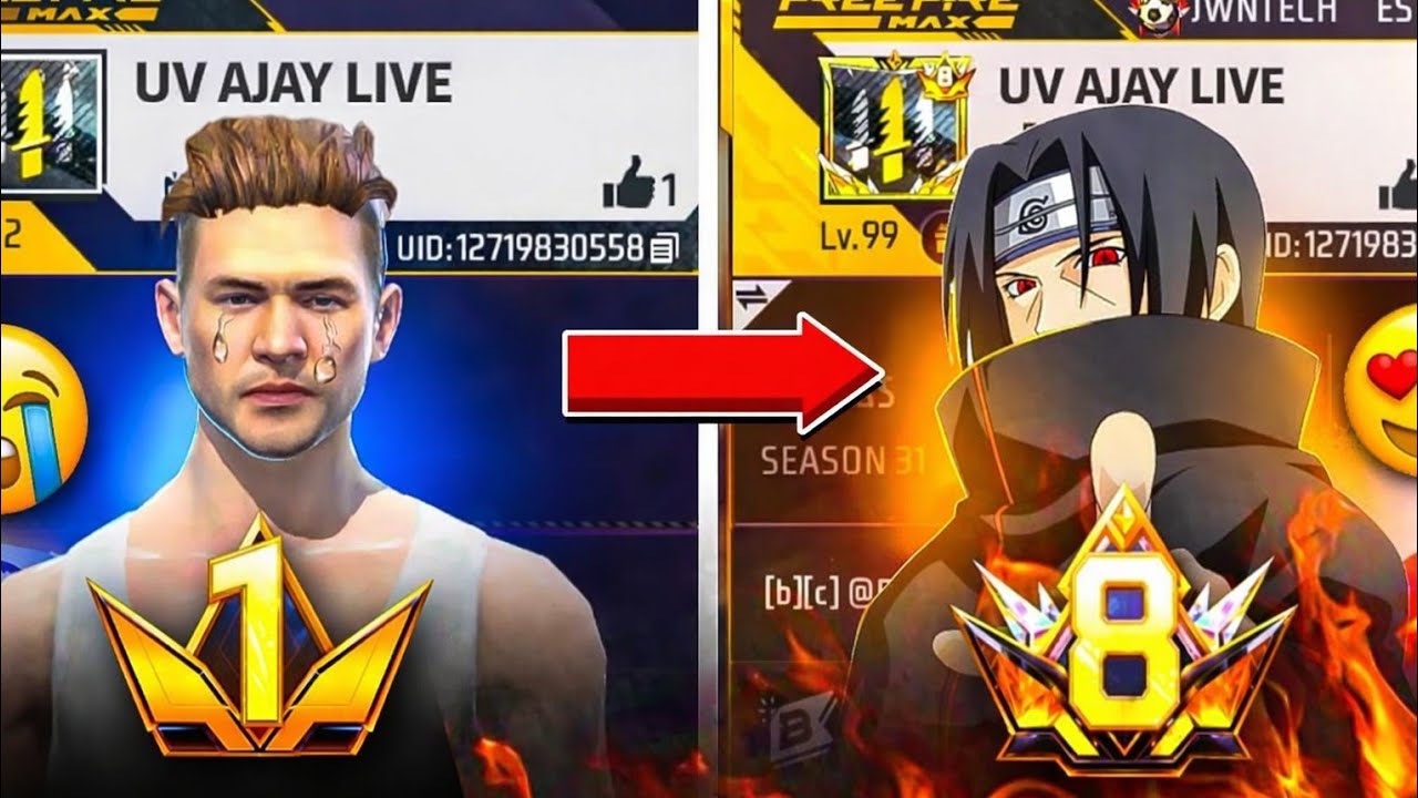 Noob To Pro 🤑 Spend 8,000,000 diamond 💎 in New Account  Level 1 😱 How Many Skin Do I Get? 