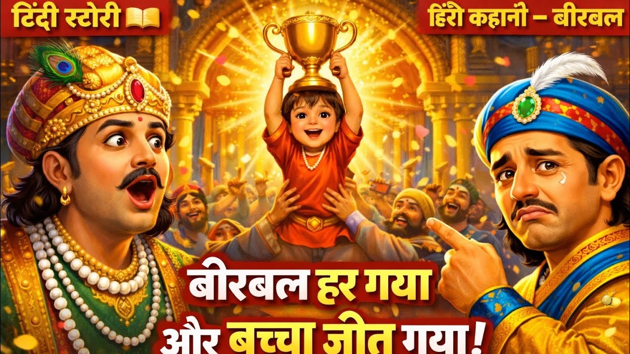 Hindi story Book 📚बीरबल हार गया और बच्चा जीत गया | अकबर बीरबल की सबसे अनोखी कहानी | हिंदी स्टोरी
