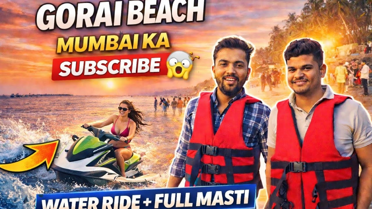 GORAI BEACH MUMBAI KA MINI GOA #travel #safarwithabhishek 