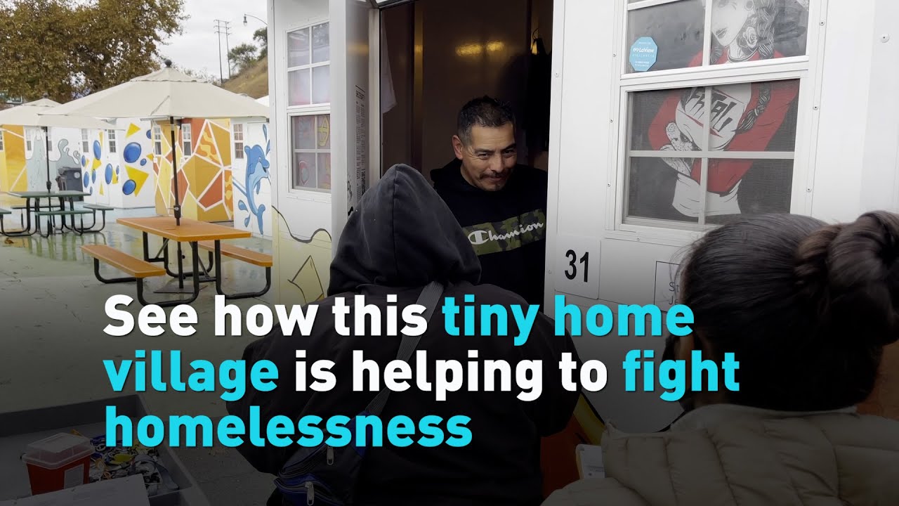 See how this tiny home village is helping to fight homelessness