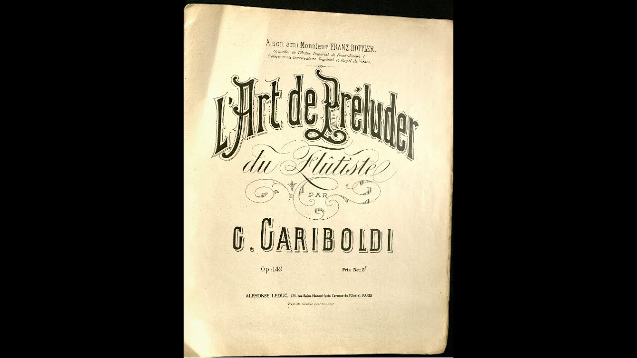 Gariboldi Op 149 No  23 ~ Art of the Prelude