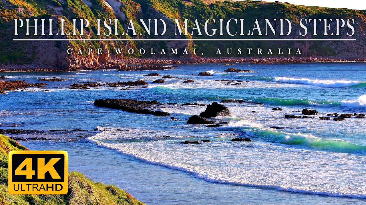 Magiclands Steps view of Phillip Island Lagoon, Cape Woolamai, Victoria, Australia