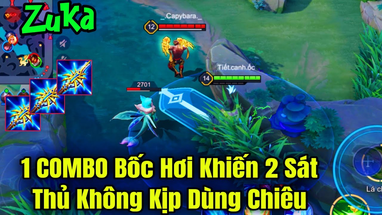 ZUKA đi rừng 1 Chiêu 1 Mạng COMBO Phát Sát Thủ Địch Chưa Hiểu Vì Sao Bay Màu