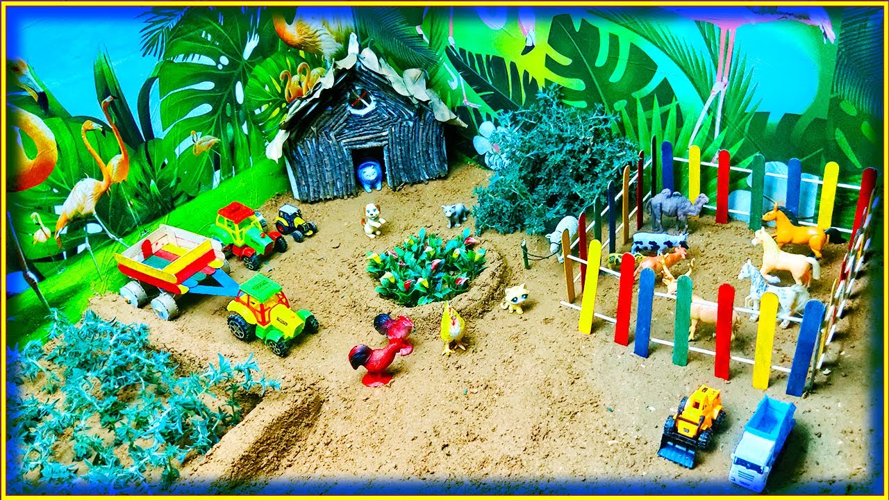 DIY how to make cow shed  house of animals  horse house &ndash; cow shed  woodworking