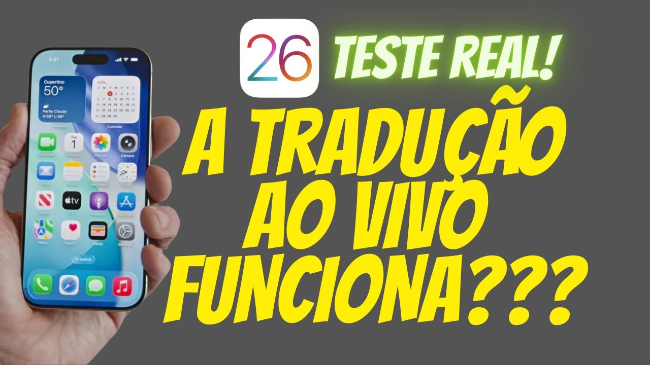 iOS 26: TESTEI a Tradução em TEMPO REAL com AirPods Pro - 1º TESTE DO BRASIL!