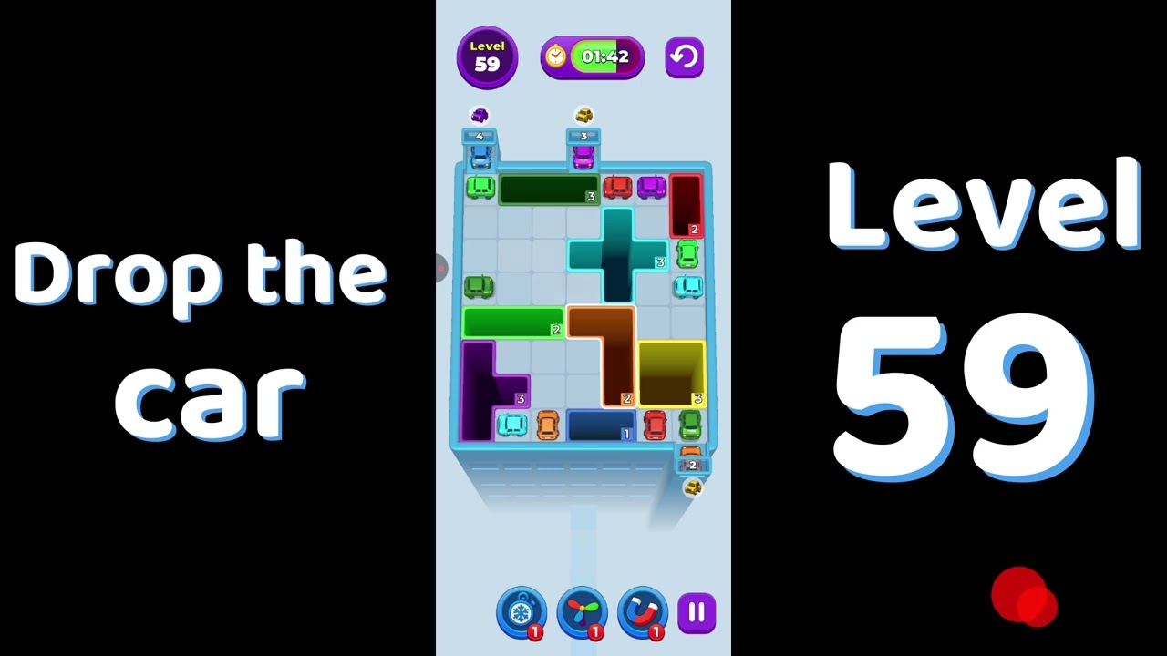 Drop The Car Level 59 🚗 | Color Car Drop Puzzle Gameplay | SolutionGuruji