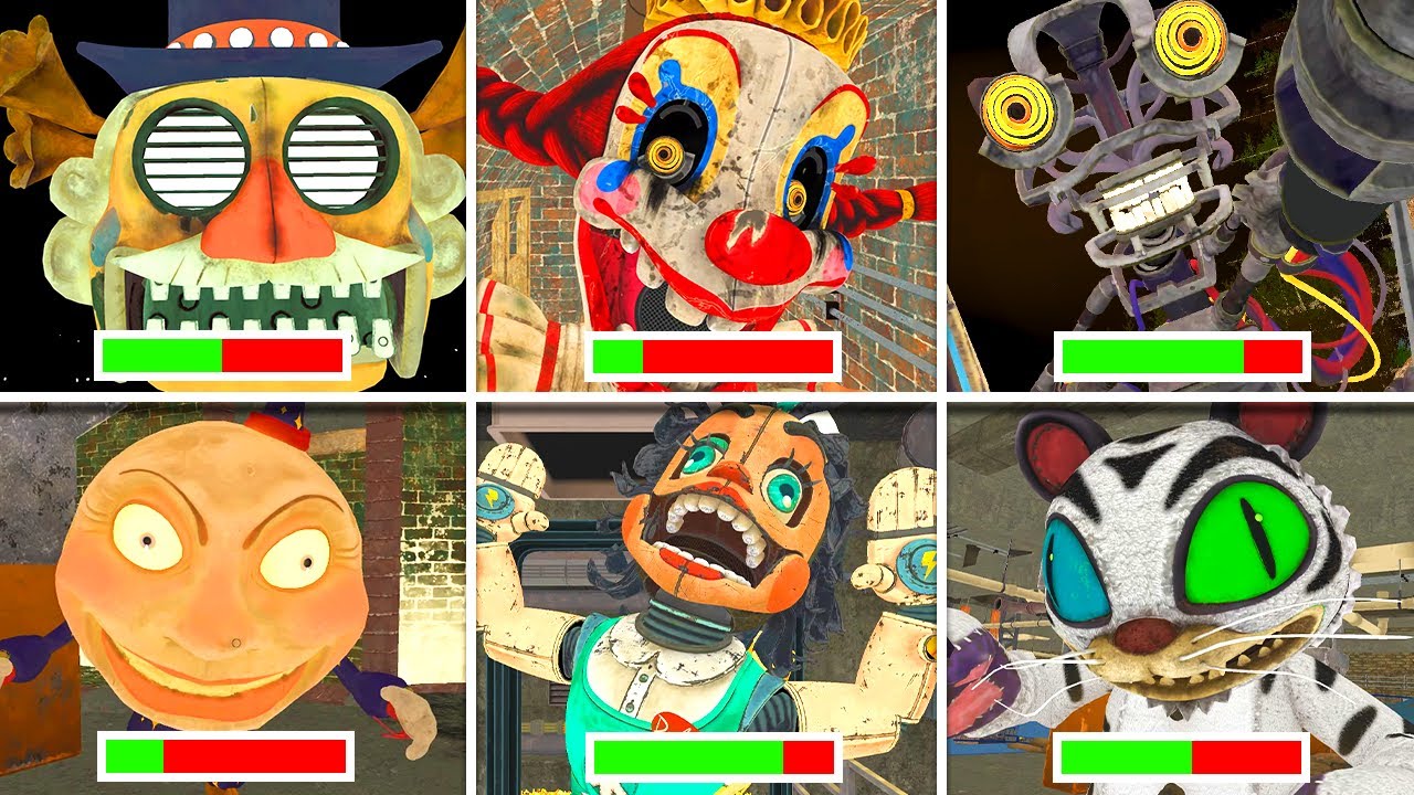 FNAF Secret of The Mimic - All JUMPSCARES and FINAL Bosses With HEALTHBARS in BRIGHT Mode