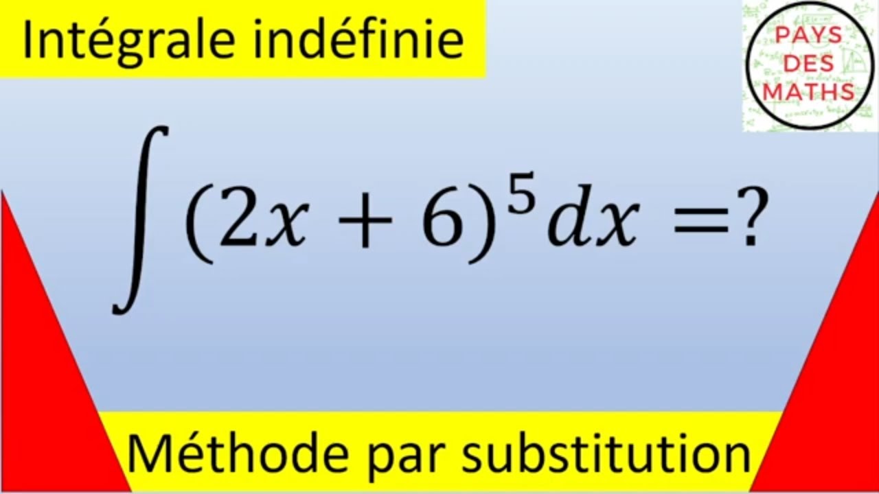 Une intégrale indéfinie par la méthode par substitution : rapide et efficace