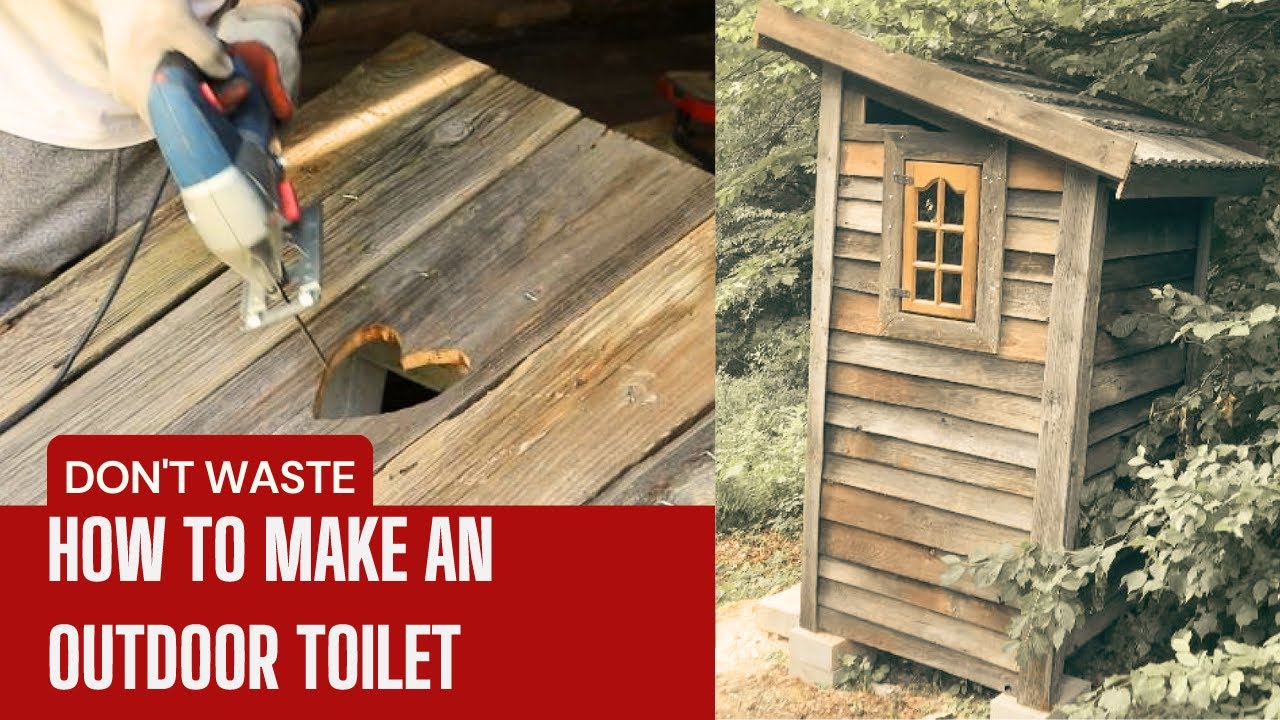 How To Build A Rustic Outhouse Toilet On Your Property - Diy Wooden Project.