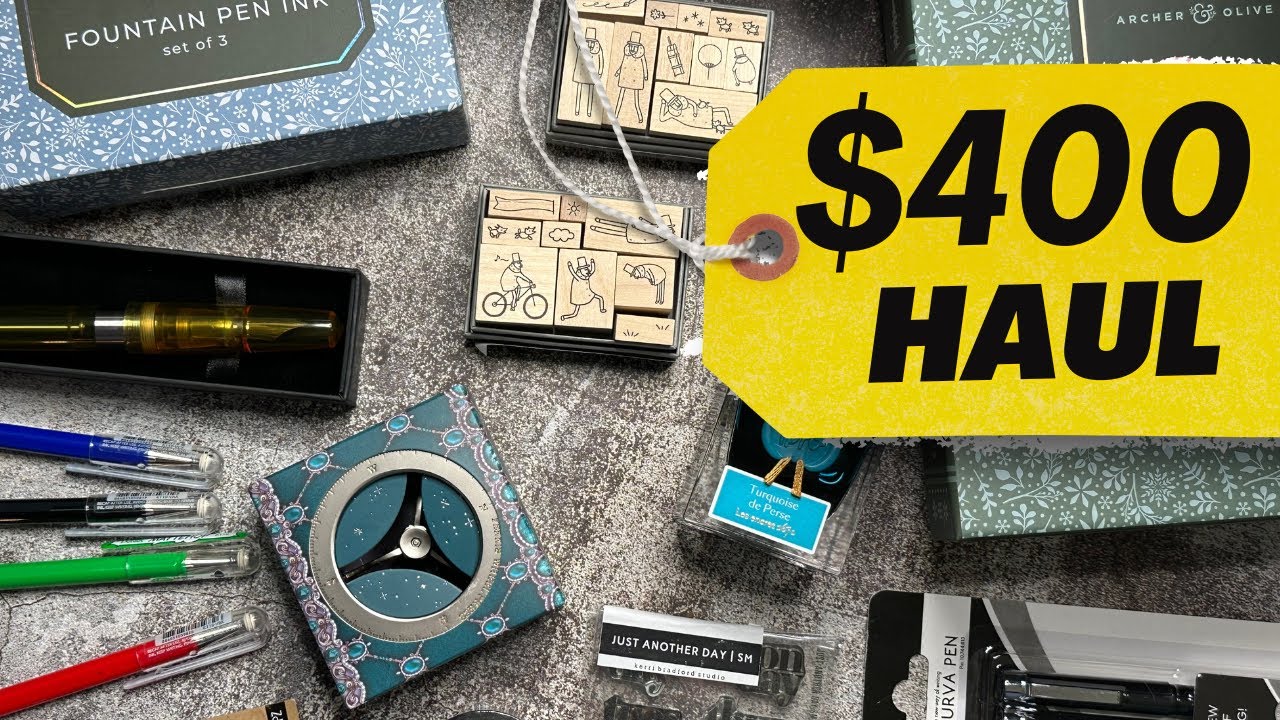 $400 Stationery Haul! Fountain Pens, Inks, Stamps & More 🌟 Stationery Lovers Unite!