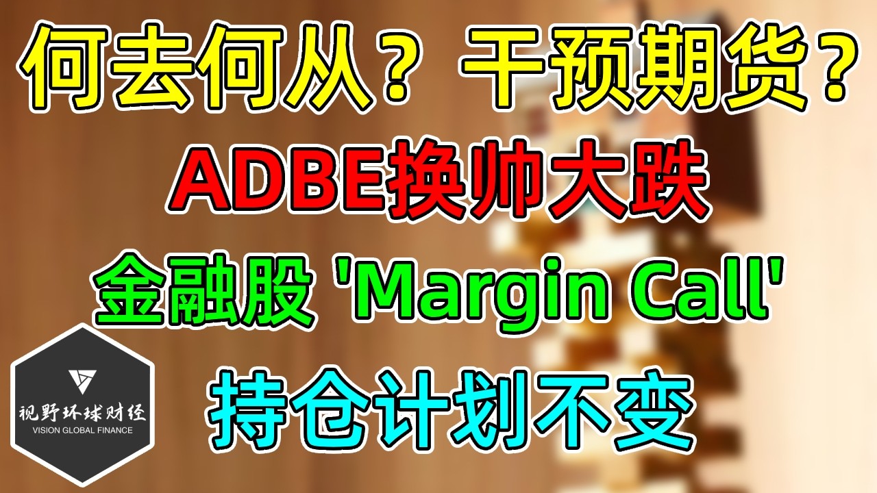 美股 何去何从？干预期货？金融股大跌，Margin Call？持仓计划不变！