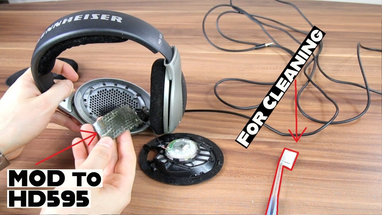 Simple mod Sennheiser HD555 make it a HD595 + Cleaning