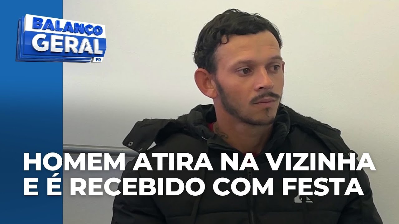 Homem que atirou em vizinha após briga por som alto é recebido com festa no Tatuquara, em Curitiba
