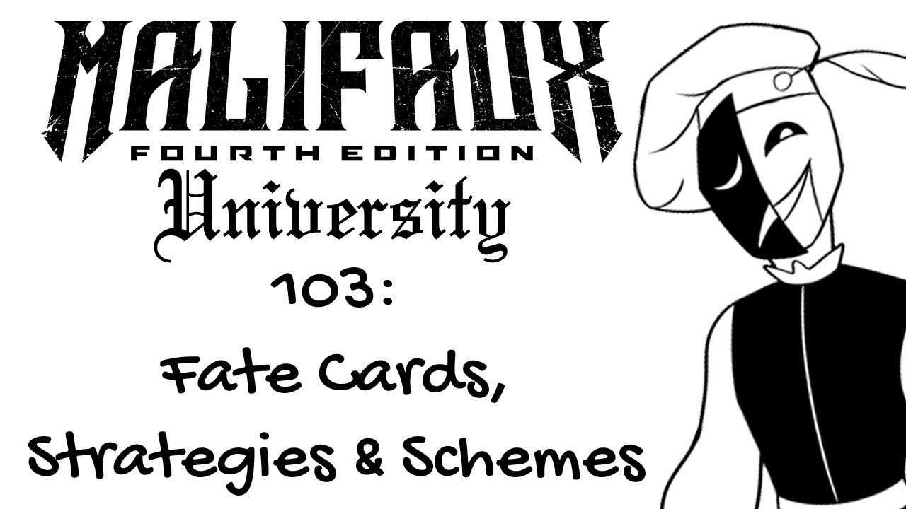 Malifaux U4e 103 - Fate cards, Strategies, and Schemes