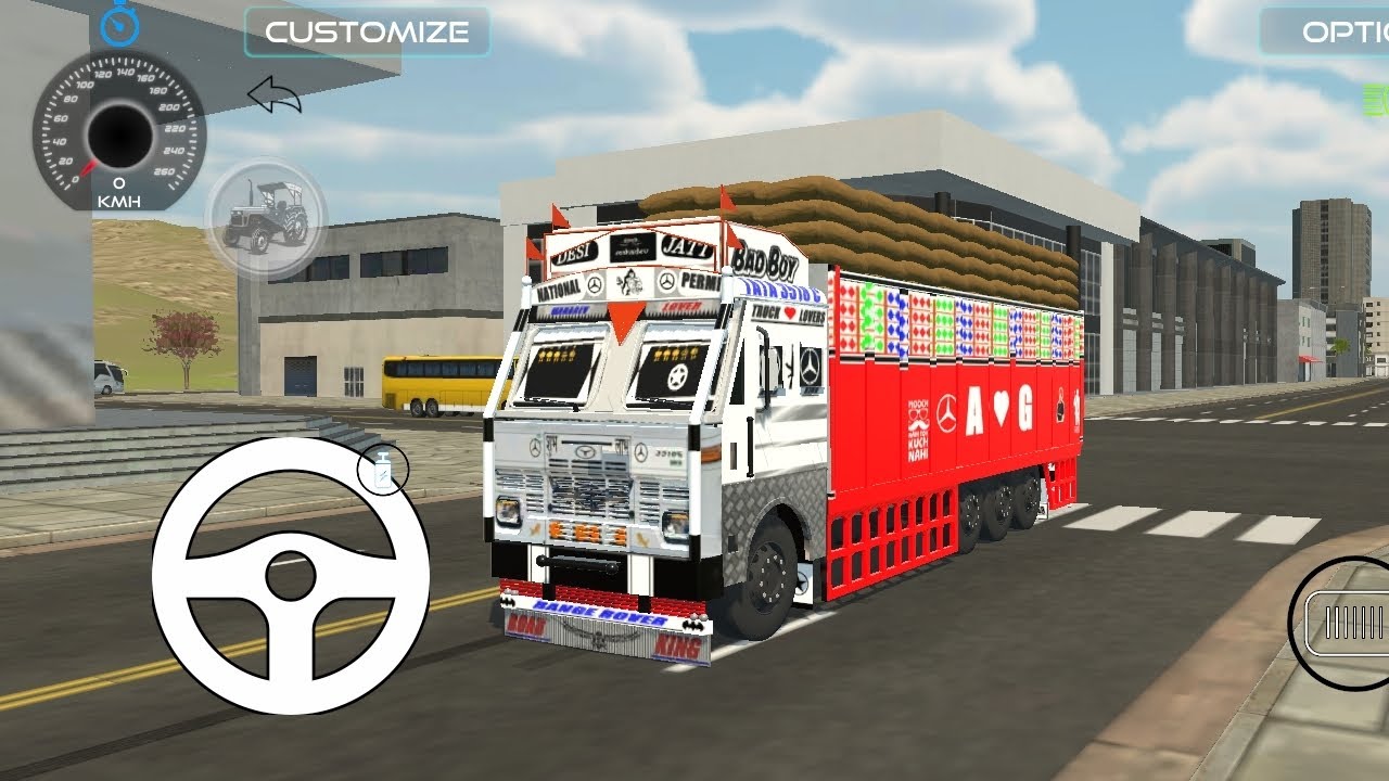 Kalu apna truck lekar Mandi mein anaaj bhar kar gaon mein baithane ke liye le ja raha tha