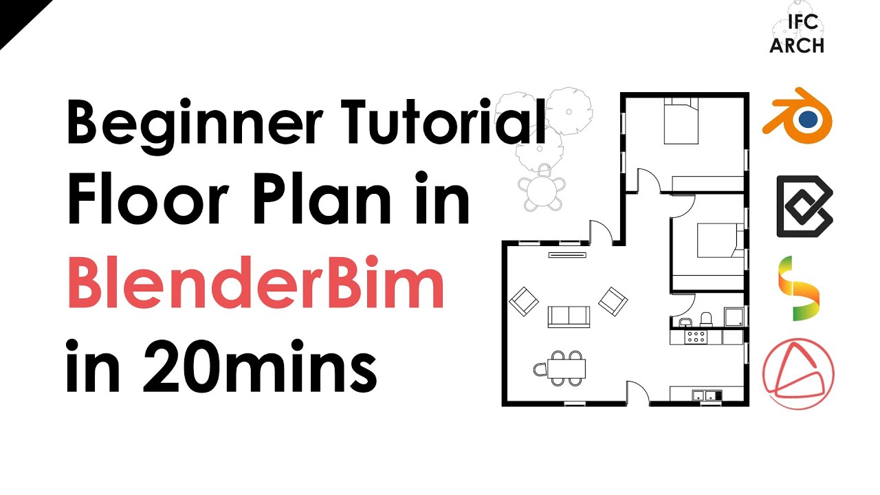 BlenderBim — Учебное пособие для начинающих — План этажа — за 20 минут