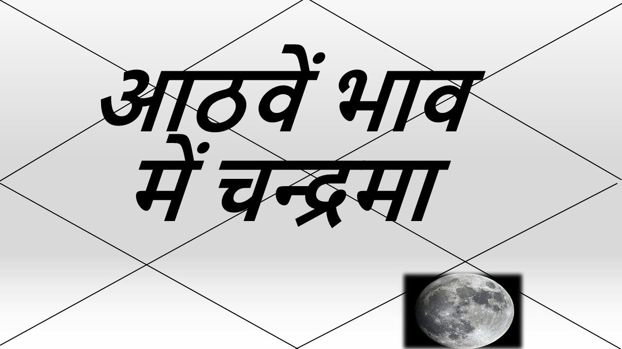 आठवें भाव में चन्द्रमा (Moon in 8th House) | Vedic Astrology | हिंदी (Hindi)
