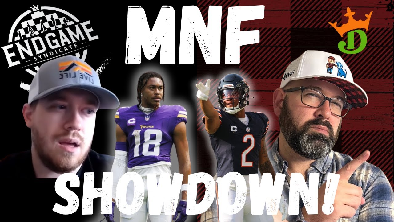 NFL DFS DraftKings Showdown Picks LIVE Early Strategy Vikings-Bears Monday Night Football Lineups