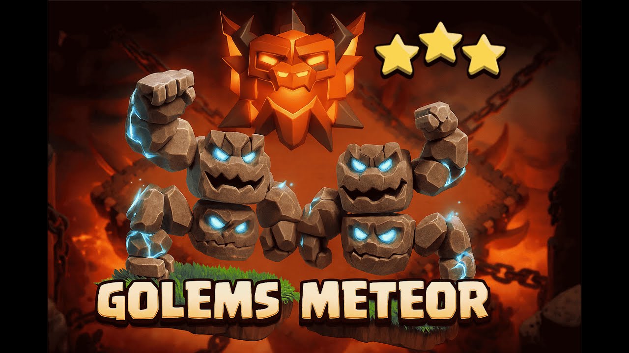 SPAM con GOLEM METEÓRICO💥 | EL MEJOR EJÉRCITO de TH18🔥| CLASH OF CLANS #clashofclans #th18