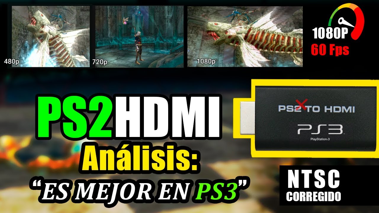 🔍 PS2 HDMI ¿Funciona MEJOR en PlayStation 3? ¡REAL 1080p + 60 FPS! (NTSC Corregido)