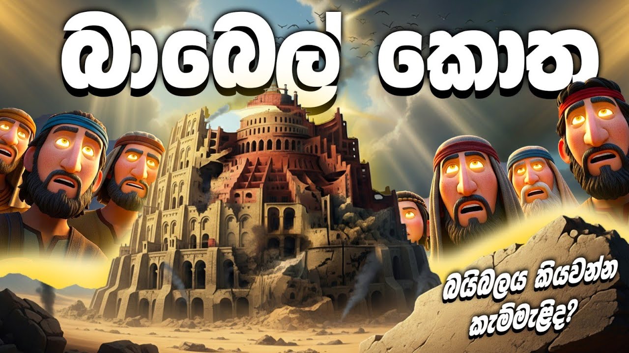 බාබෙල් කොත  😍 || sinhala bible katha😍||sinhala bible kathandara new || 2025 || Tower of babel