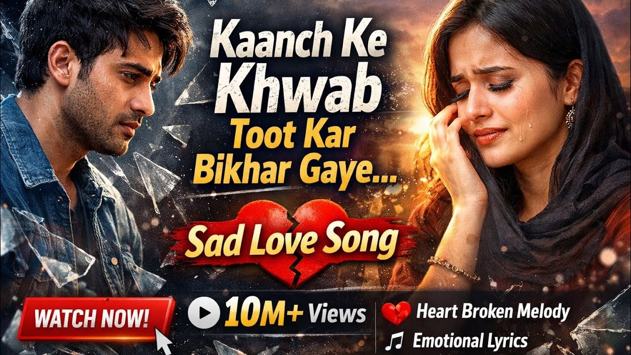 Kaanch Ke Khwab 💔 Toot Kar Bikhar Gaye | Heart Touching Sad Love Song 2026 | Emotional Hindi Song