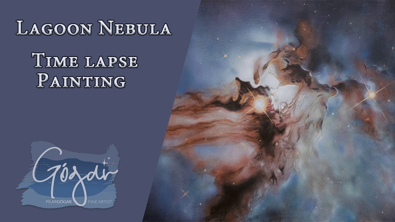 TIME LAPSE PAINTING OF LAGOON NEBULA