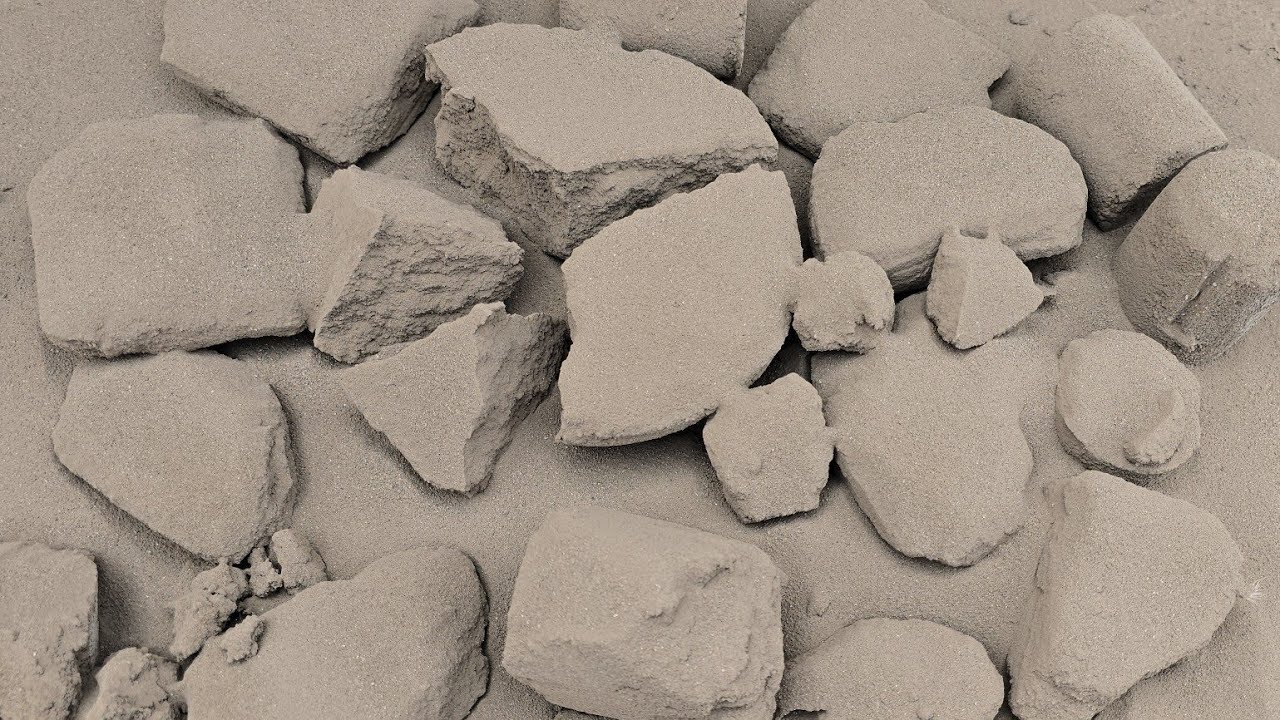 NEW: Crispy Sand Mud Floor Clay Pot Crumbling #asmr #asmrrelaxation 