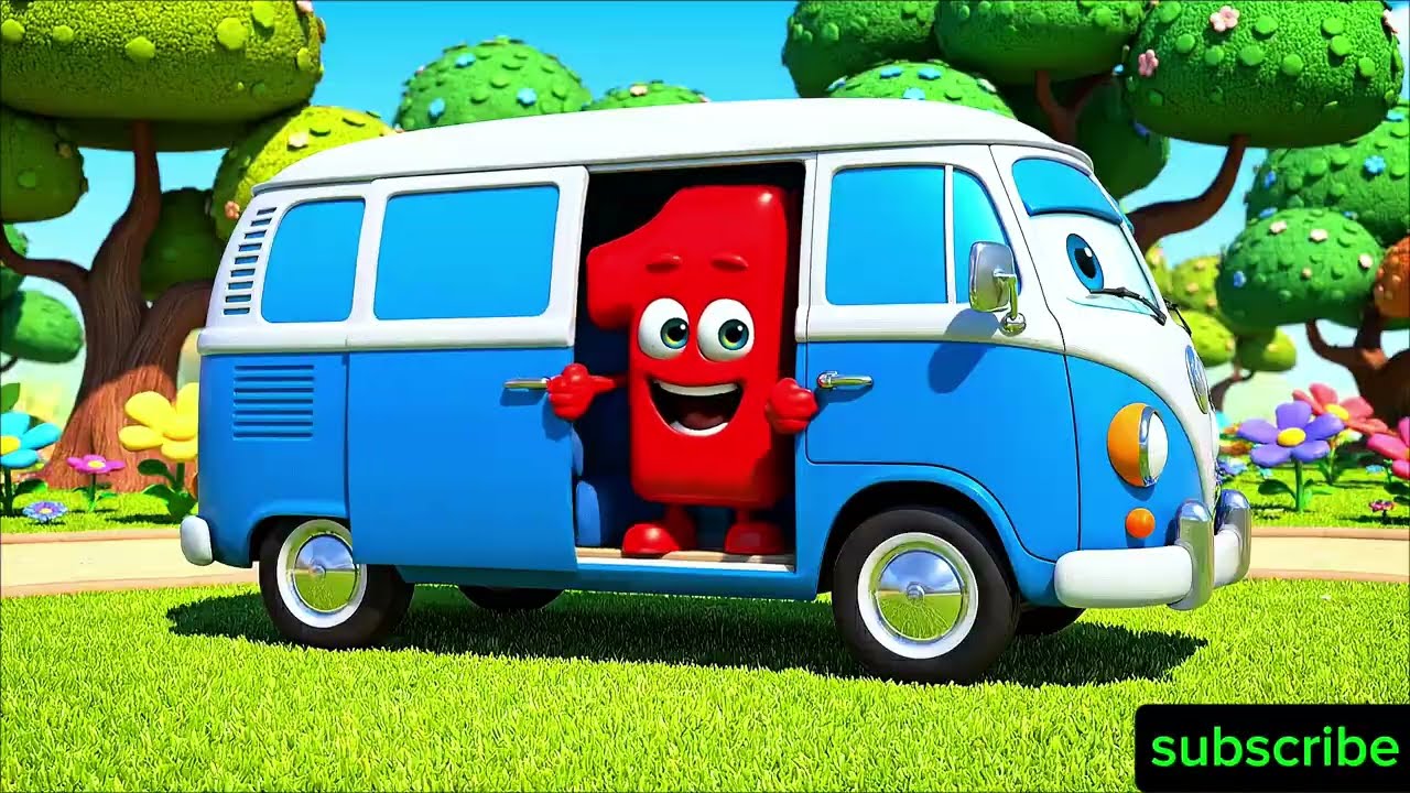Van Aaya 🚐 | Learn Counting 1 to 9 | Fun Kids Rhymes