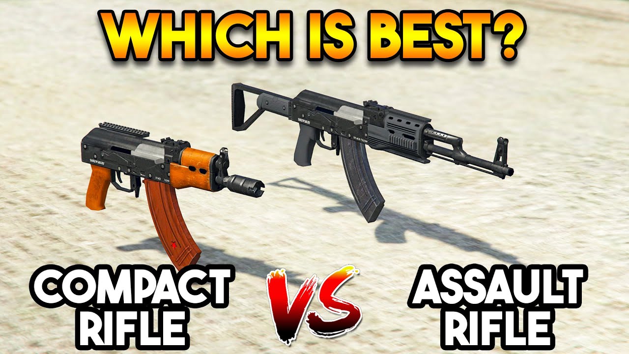 GTA 5 ONLINE : COMPACT RIFLE VS ASSAULT RIFLE (WHICH IS BEST WEAPON?)