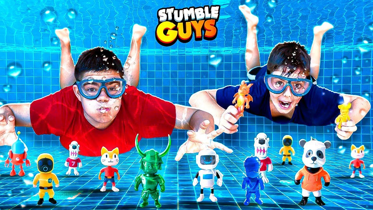 SI LO ATRAPAS BUCEANDO EN LA VIDA REAL JUEGAS CON LA SKIN EN STUMBLE GUYS!!!