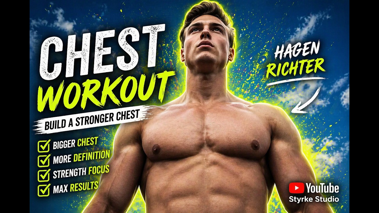 Fitness Model Hagen Richter Chest Workout Styrke Studio