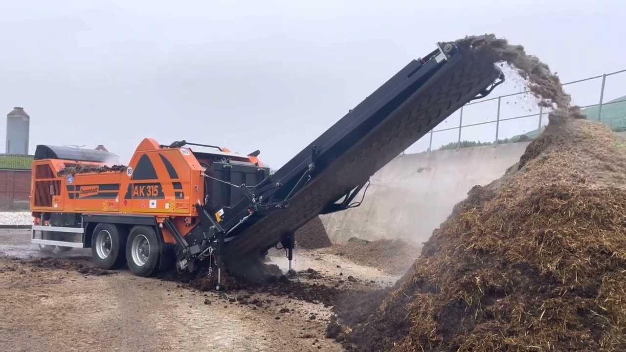 Doppstadt AK315 high-speed shredder processing a mixture of materials for Singleton Birch