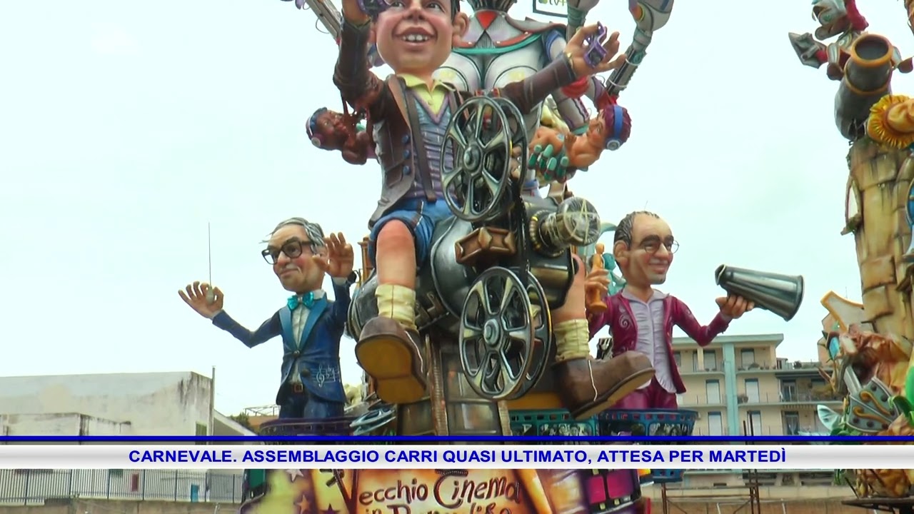 CARNEVALE  ASSEMBLAGGIO CARRI QUASI ULTIMATO, ATTESA PER MARTEDÌ