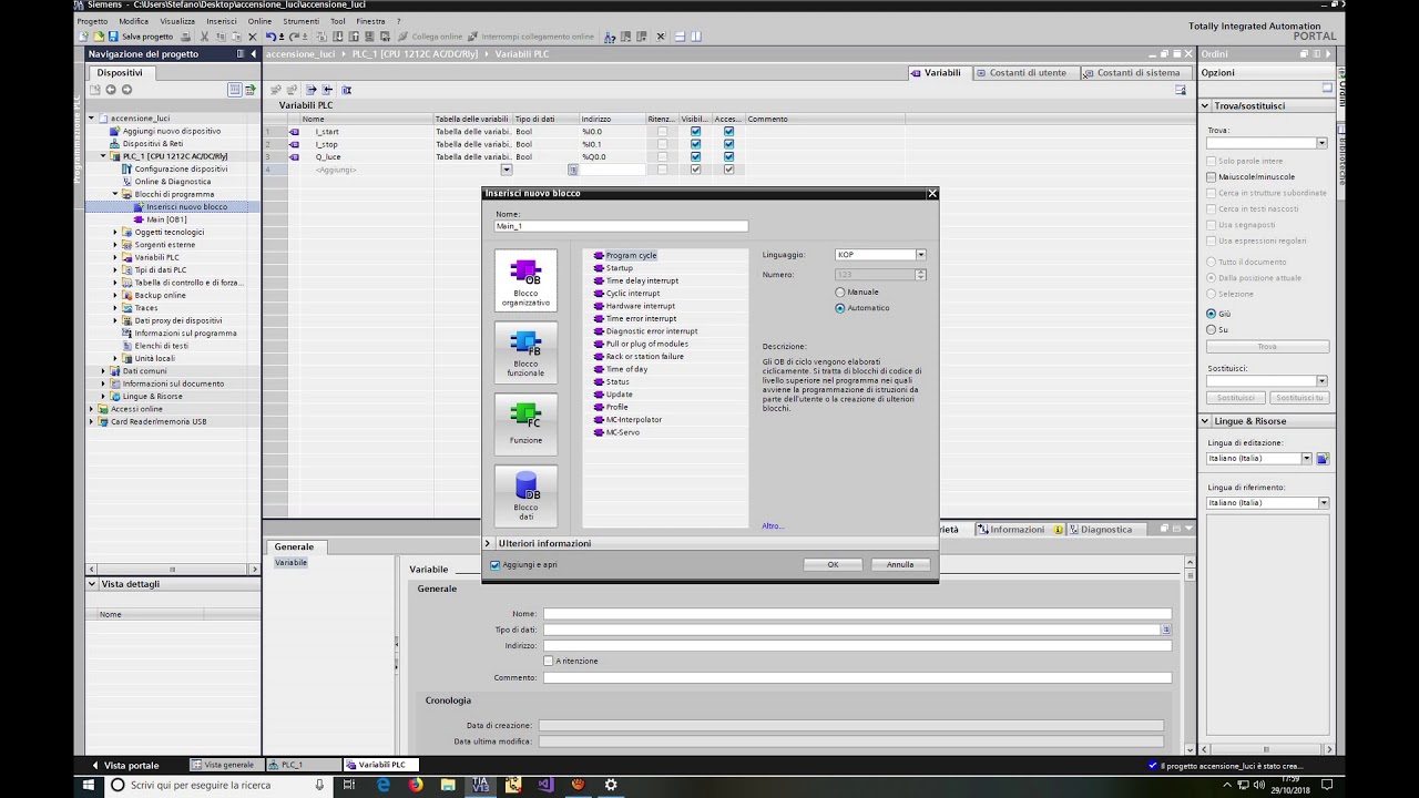 Tutorial PLC Siemes S7-1200 