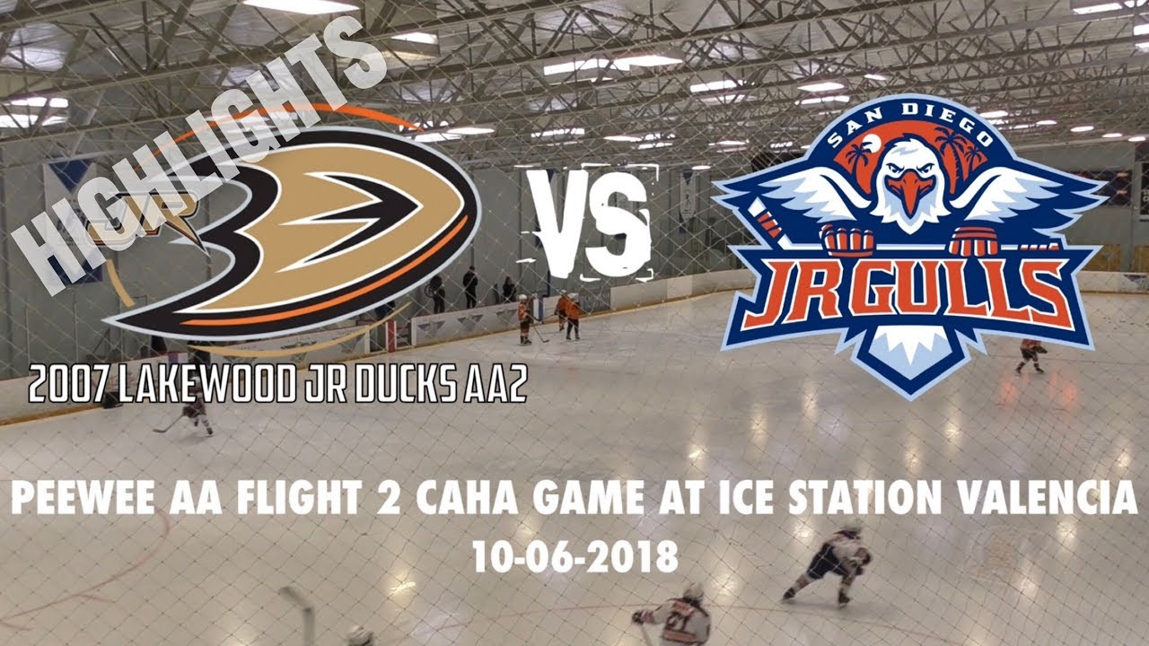 HIGHLIGHTS 2007 Lakewood Jr Ducks AA2 vs San Diego Jr Gulls AA2. Peewee AA (10-06-2018)