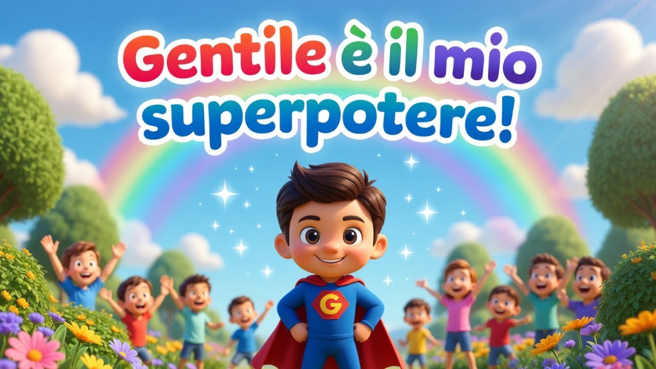 🎵 GENTILE &Egrave; IL MIO SUPERPOTERE! | Canzone per bambini GIORNATA DELLA GENTILEZZA 💛 Supereroi di bont&agrave;