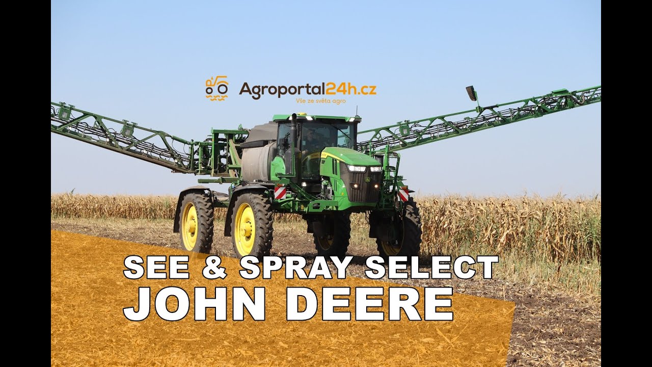 Jak pracuje postřikovač John Deere 612R s technologi&iacute; See & Spray Select?