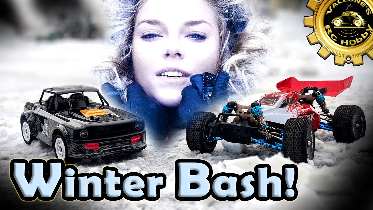 Winter Nor'Easter RC BASH - XLF F17 vs SG-1604 - Epic Brushless Upgrade - SNOW Drifting