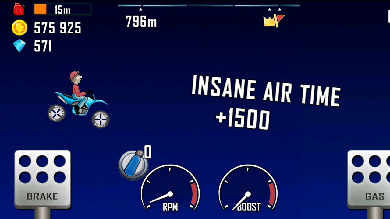 Hill climb moon mod || bike race ||