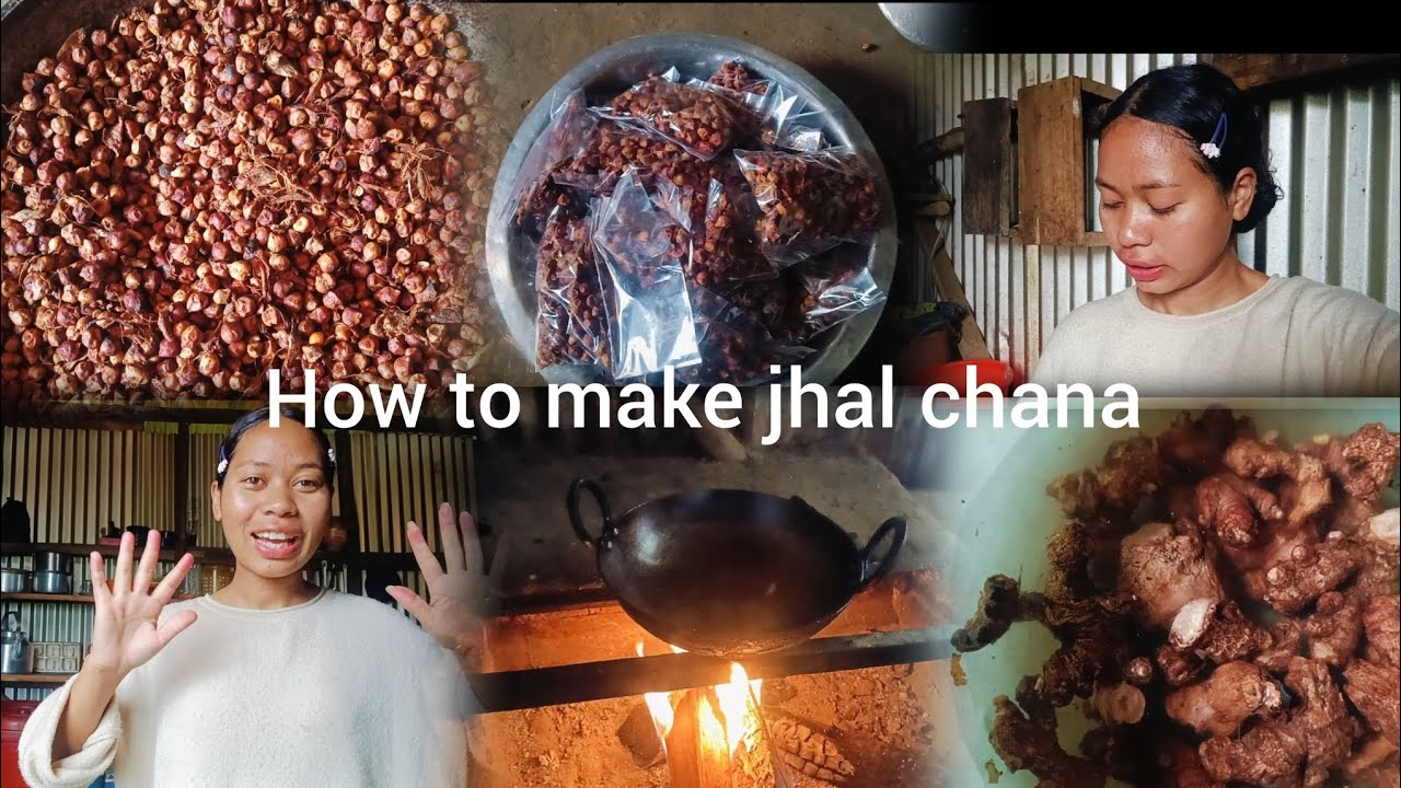 Doing small business of chana| making jhal chana recipe #northeast #nagagirl
