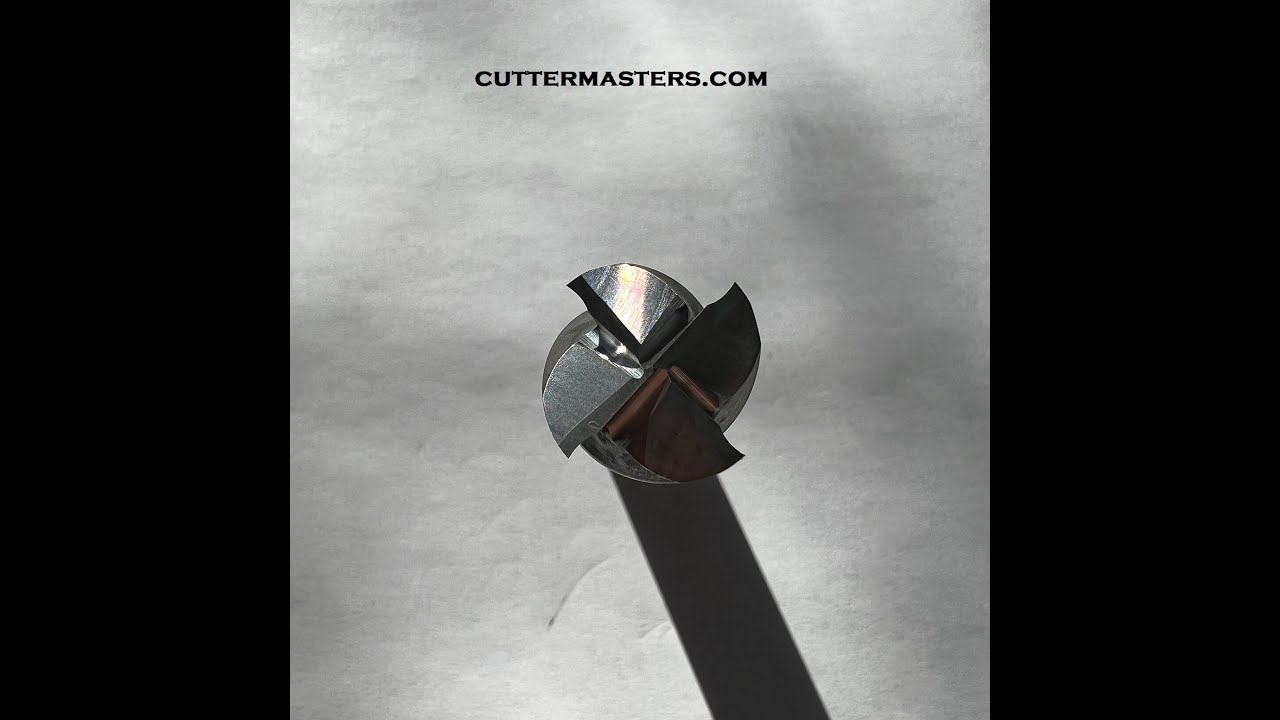 How to grind a center cutting variable pitch 4 flute carbide end mill